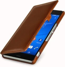 StilGut - Handyhülle Für Sony Xperia Z3 "Book Type" Mit Clip Aus Leder -Outlet STILGUT Store sony xperia z3 huelle bt cog 01