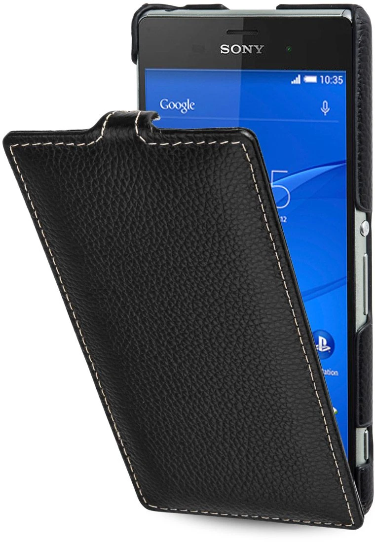 StilGut - Handyhülle Für Sony Xperia Z3 "UltraSlim" Aus Leder 1 StilGut - Handyhülle Für Sony Xperia Z3 "UltraSlim" Aus Leder