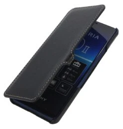 StilGut - Sony Xperia 10 II Tasche Book Type Mit Clip -Outlet STILGUT Store sony xperia 10 ii book case clip black 01 1
