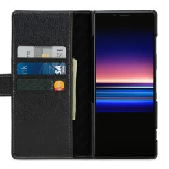 StilGut - Sony Xperia 1 Flip Cover Talis Mit Kartenfach -Outlet STILGUT Store sony xperia 1 wallet case talis black 01 1