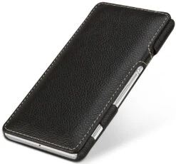 StilGut - Handyhülle Für Xperia C4 "Book Type" Mit Clip -Outlet STILGUT Store sony xperia c4 case bt mc schw 03 1