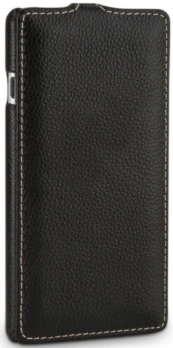 StilGut - Handyhülle Für Xperia C4 "UltraSlim" Aus Leder -Outlet STILGUT Store sony xperia c4 cover us schw 04