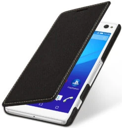 StilGut - Handyhülle Für Xperia C4 "Book Type" Ohne Clip 12 StilGut - Handyhülle Für Xperia C4 "Book Type" Ohne Clip -Outlet STILGUT Store sony xperia c4 tasche bt oc schw 01 1