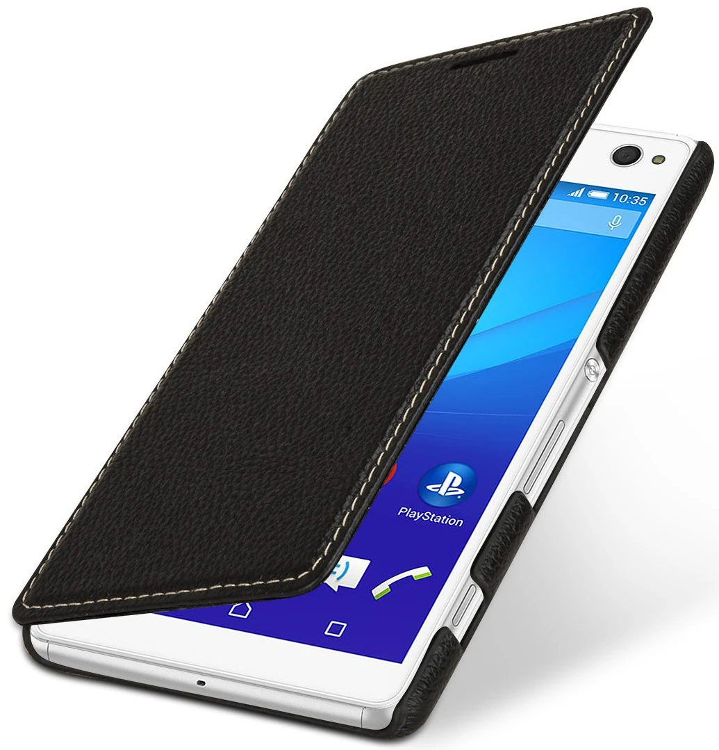StilGut - Handyhülle Für Xperia C4 "Book Type" Ohne Clip 1 StilGut - Handyhülle Für Xperia C4 "Book Type" Ohne Clip