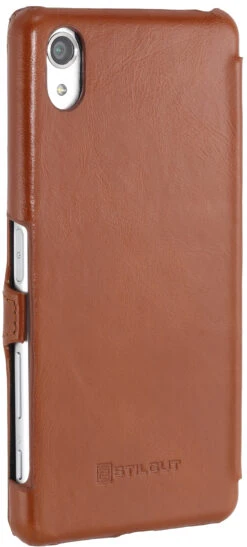 StilGut - Sony Xperia X Performance Tasche Book Type Mit Clip -Outlet STILGUT Store sony xperia x performance tasche book type mit clip cognac 06