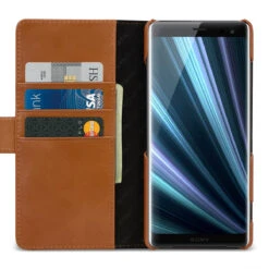 StilGut - Sony Xperia XZ3 Hülle Talis Mit Kartenfach -Outlet STILGUT Store sony xperia xz3 huelle talis mit kartenfach cognac td 01