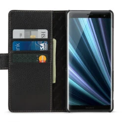 StilGut - Sony Xperia XZ3 Hülle Talis Mit Kartenfach -Outlet STILGUT Store sony xperia xz3 huelle talis mit kartenfach schwarz td 01 1