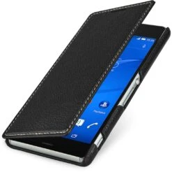 StilGut - Handyhülle Für Sony Xperia Z3 "Book Type" Ohne Clip -Outlet STILGUT Store sony xperia z3 case bt schw 01