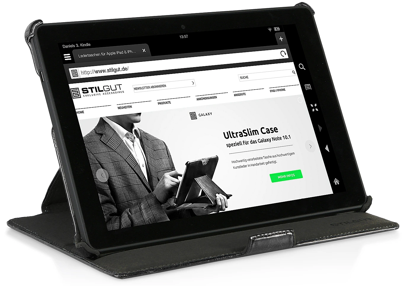 StilGut - UltraSlim Case V2 Für Amazon Kindle Fire HDX 8.9-Tablet 2 StilGut - UltraSlim Case V2 Für Amazon Kindle Fire HDX 8.9-Tablet – Bild 2