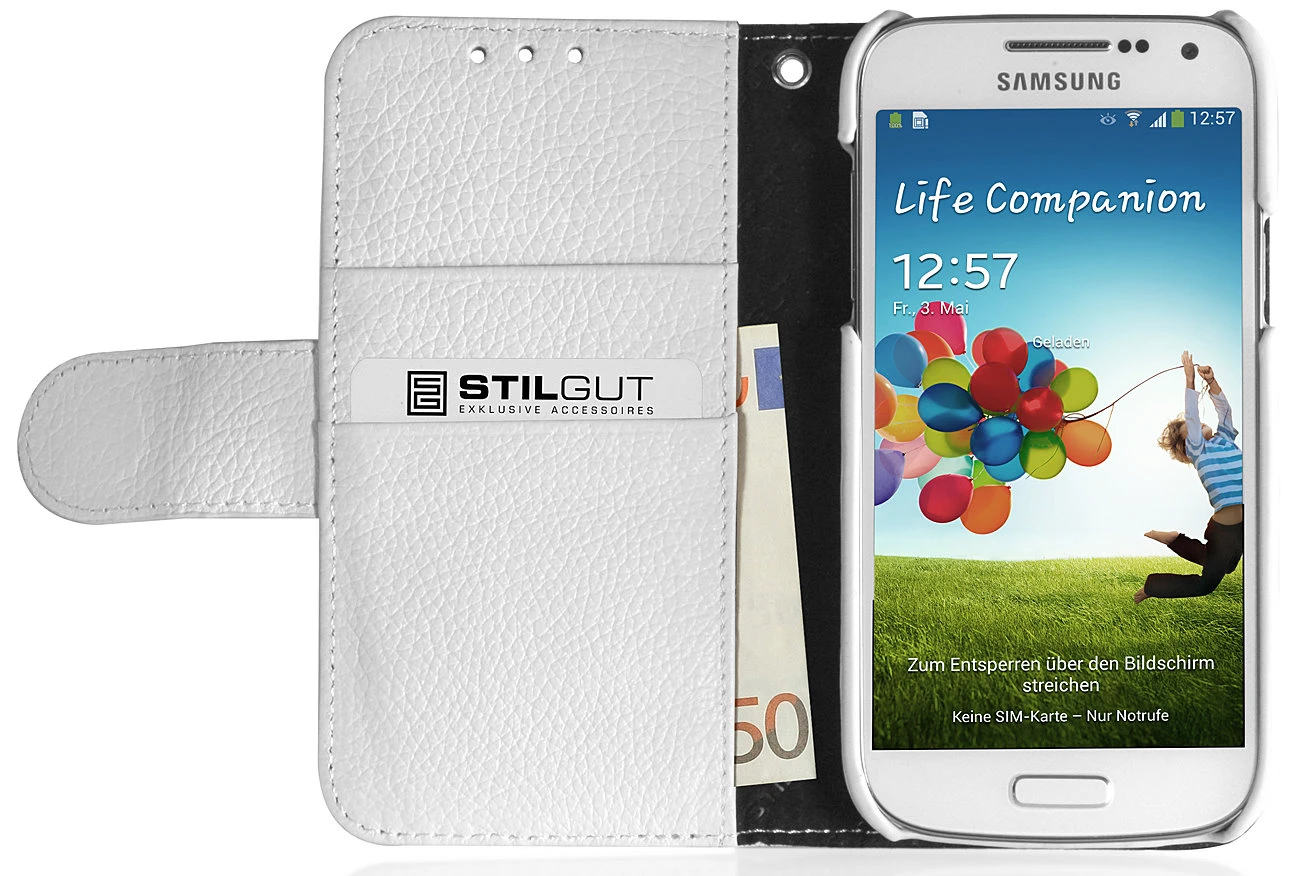 StilGut - Ledertasche "Talis" Für Samsung Galaxy S4 Mini I9195 9 StilGut - Ledertasche "Talis" Für Samsung Galaxy S4 Mini I9195 – Bild 9