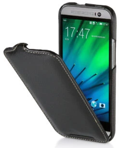 StilGut - UltraSlim Case Für HTC One M8 / M8s Aus Leder -Outlet STILGUT Store tasche htc one m8 us schw 1 1