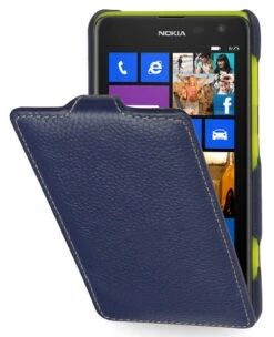 StilGut - UltraSlim Case Für Nokia Lumia 625 Aus Leder -Outlet STILGUT Store tasche nokia 625 blau 01
