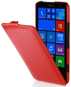 StilGut - UltraSlim Case Für Nokia Lumia 1320 Aus Leder -Outlet STILGUT Store tasche nokia lumia 1320 us rot 01