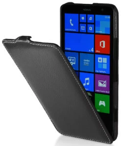 StilGut - UltraSlim Case Für Nokia Lumia 1320 Aus Leder -Outlet STILGUT Store tasche nokia lumia 1320 us schw 01 1