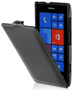 StilGut - UltraSlim Case Für Nokia Lumia 520 Aus Leder -Outlet STILGUT Store tasche nokia lumia 520 us schw 01 1