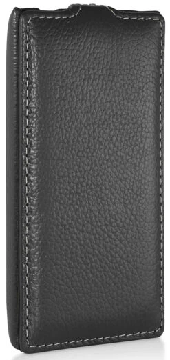 StilGut - UltraSlim Case Für Nokia Lumia 520 Aus Leder -Outlet STILGUT Store tasche nokia lumia 520 us schw 03