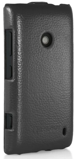 StilGut - UltraSlim Case Für Nokia Lumia 520 Aus Leder -Outlet STILGUT Store tasche nokia lumia 520 us schw 04
