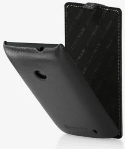 StilGut - UltraSlim Case Für Nokia Lumia 520 Aus Leder -Outlet STILGUT Store tasche nokia lumia 520 us schw 08