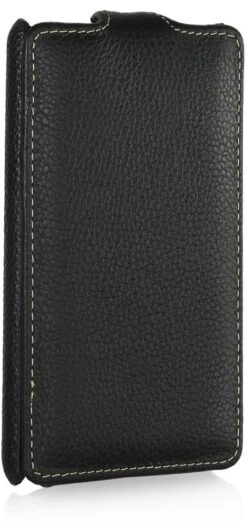 StilGut - UltraSlim Case Für Nokia Lumia 820 Aus Leder -Outlet STILGUT Store tasche nokia lumia 820 us schw 03