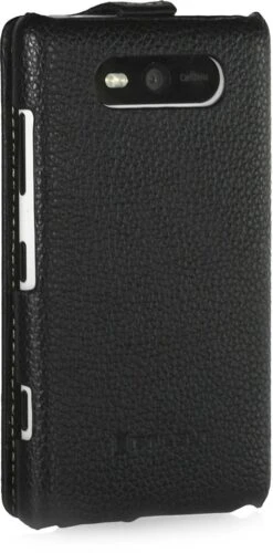StilGut - UltraSlim Case Für Nokia Lumia 820 Aus Leder -Outlet STILGUT Store tasche nokia lumia 820 us schw 04