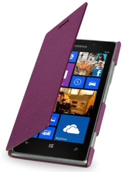 StilGut - Ledertasche "Book Type" Für Nokia Lumia 925 -Outlet STILGUT Store tasche nokia lumia 925 bt purpur 1