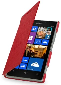 StilGut - Ledertasche "Book Type" Für Nokia Lumia 925 -Outlet STILGUT Store tasche nokia lumia 925 bt rot 1