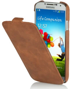 StilGut - UltraSlim Case Für Samsung Galaxy S4 I9500 & I9505 -Outlet STILGUT Store tasche samsung galaxy s4 cognac 30 1