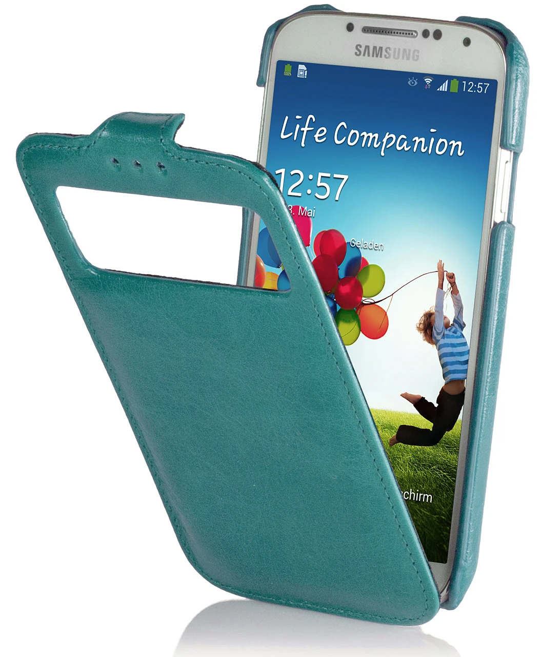 StilGut - Ledertasche Mit Sichtfenster Für Galaxy S4 I9500 & 9505 12 StilGut - Ledertasche Mit Sichtfenster Für Galaxy S4 I9500 & 9505 – Bild 12
