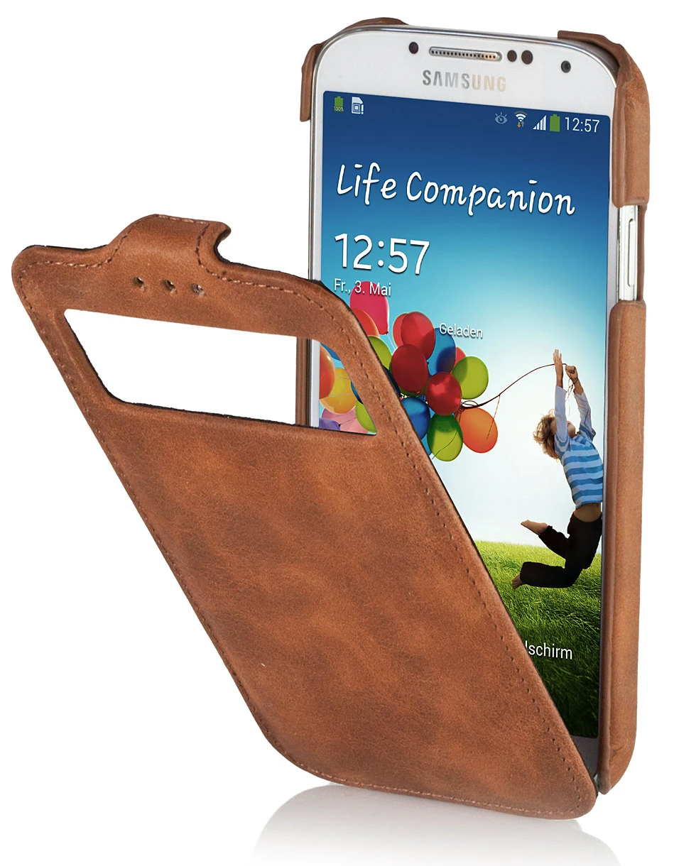 StilGut - Ledertasche Mit Sichtfenster Für Galaxy S4 I9500 & 9505 10 StilGut - Ledertasche Mit Sichtfenster Für Galaxy S4 I9500 & 9505 – Bild 10
