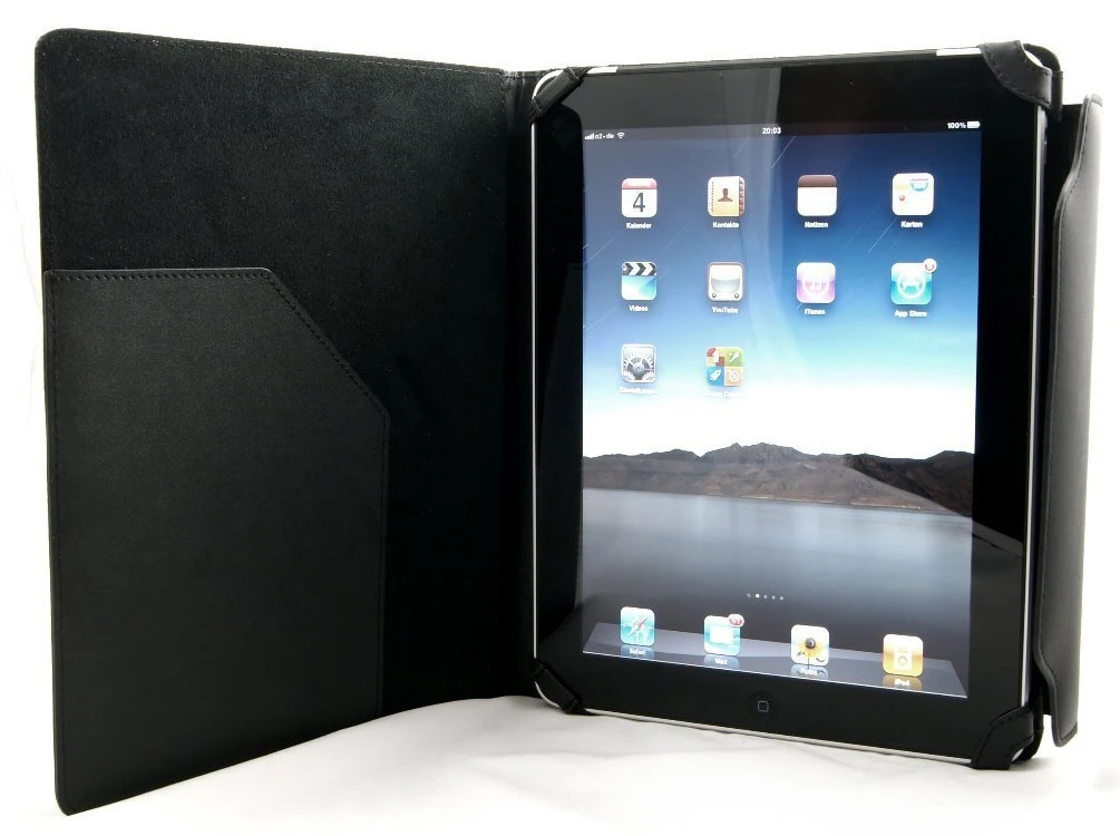 StilGut - Ledertasche "Sinus" Für IPad 1 4 StilGut - Ledertasche "Sinus" Für IPad 1 – Bild 4