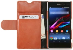 StilGut - Ledertasche "Talis" Für Sony Xperia Z1 Compact -Outlet STILGUT Store tasche sony xperia z1 compact t cog 01 1