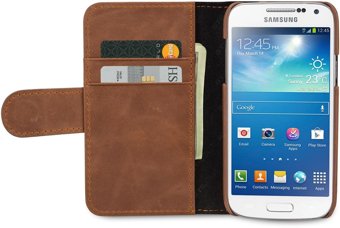 StilGut - Ledertasche "Talis" Für Samsung Galaxy S4 Mini I9195 1 StilGut - Ledertasche "Talis" Für Samsung Galaxy S4 Mini I9195