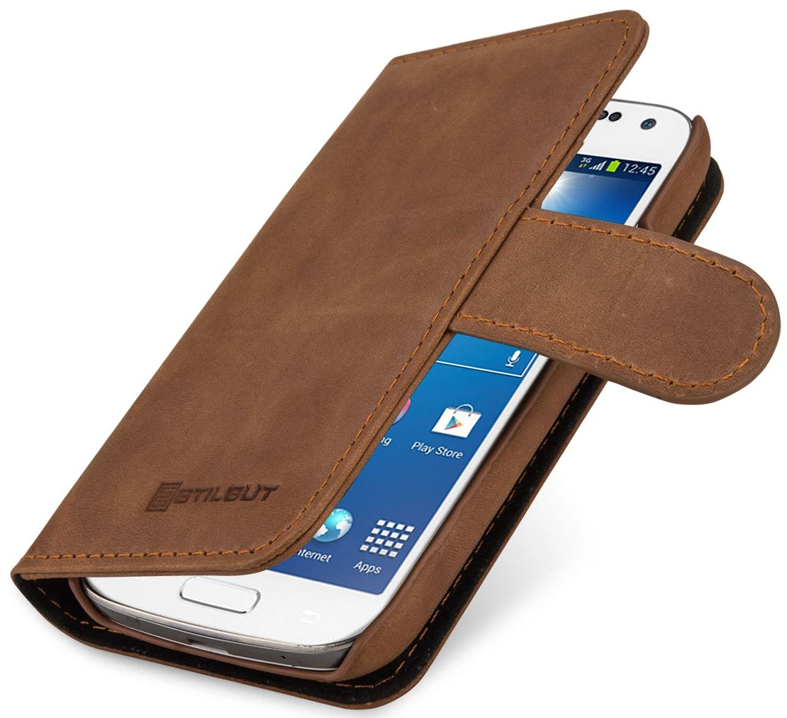 StilGut - Ledertasche "Talis" Für Samsung Galaxy S4 Mini I9195 2 StilGut - Ledertasche "Talis" Für Samsung Galaxy S4 Mini I9195 – Bild 2