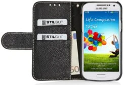 StilGut - Ledertasche "Talis" Für Samsung Galaxy S4 Mini I9195 14 StilGut - Ledertasche "Talis" Für Samsung Galaxy S4 Mini I9195 -Outlet STILGUT Store tasche galaxy mini talis schw 01