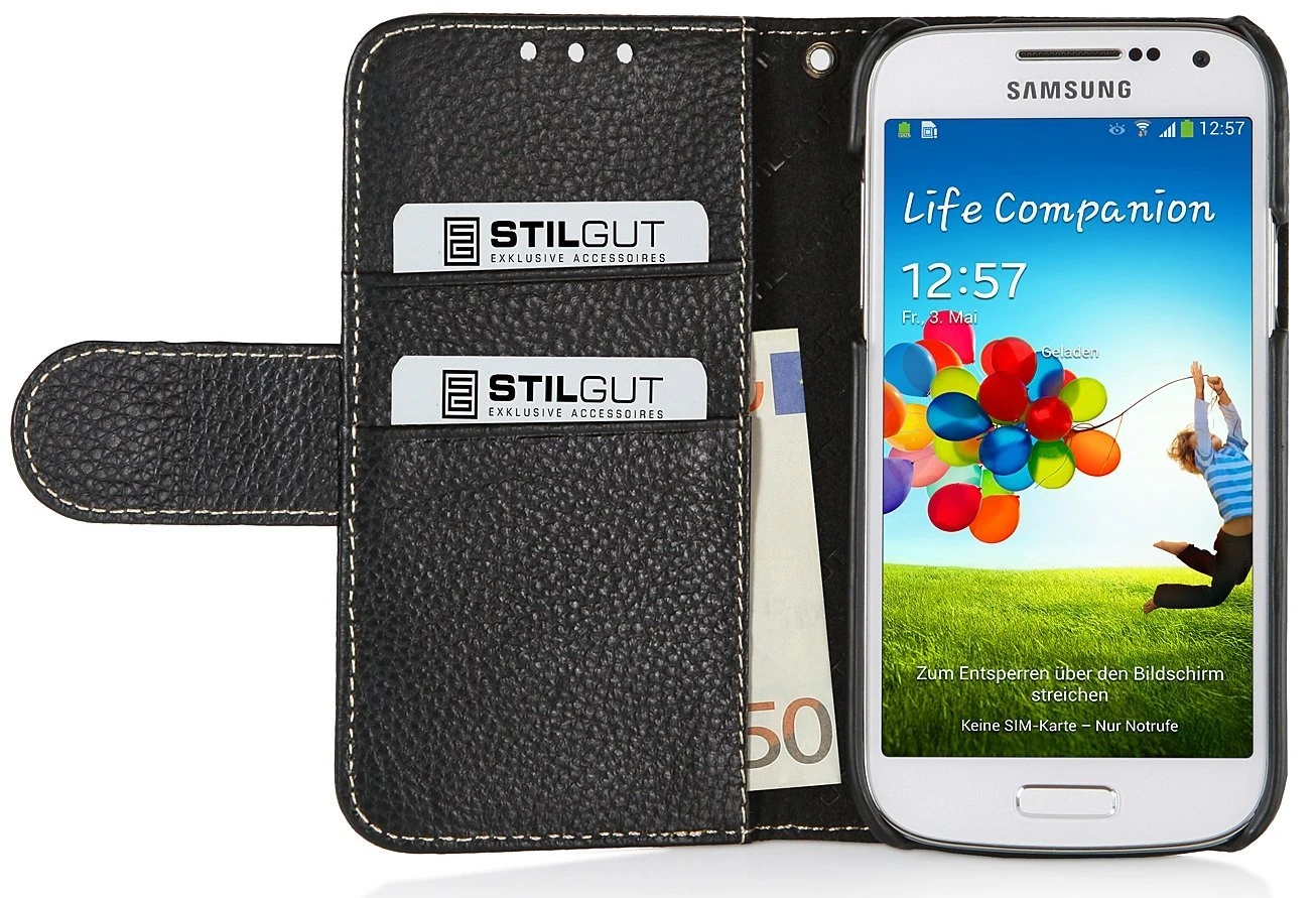 StilGut - Ledertasche "Talis" Für Samsung Galaxy S4 Mini I9195 6 StilGut - Ledertasche "Talis" Für Samsung Galaxy S4 Mini I9195 – Bild 6