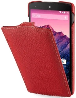 StilGut - UltraSlim Case Für Google Nexus 5 Aus Leder -Outlet STILGUT Store tasche google nexus 5 rot 01