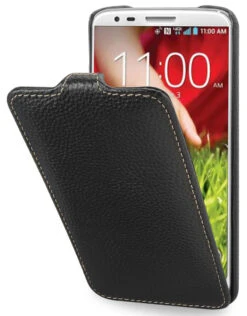 StilGut - UltraSlim Case Für LG G2 Aus Leder -Outlet STILGUT Store tasche lg g2 schw 01