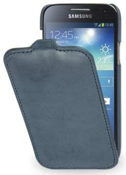 StilGut - UltraSlim Case Für Samsung Galaxy S4 Mini I9195 Old Style -Outlet STILGUT Store tasche samsung s4 mini blau 01