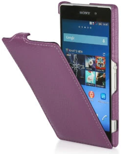 StilGut UltraSlim Case, Tasche Aus Leder Für Sony Xperia Z2 -Outlet STILGUT Store tasche sony xperia z2 us pp 01