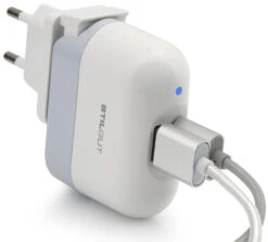 StilGut - Reiseadapter (USB Ladegerät), USA/EU -Outlet STILGUT Store usb reiseadapter USA EU weiss 05