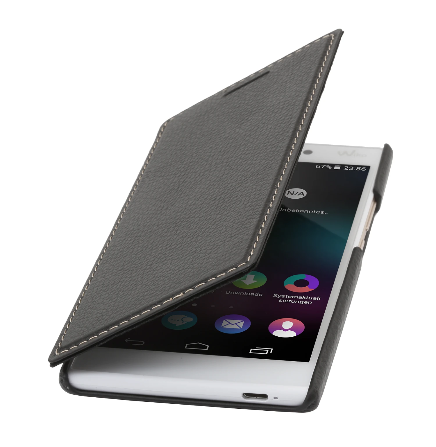 StilGut - Handyhülle Für Wiko Ridge 4G "Book Type" Ohne Clip 11 StilGut - Handyhülle Für Wiko Ridge 4G "Book Type" Ohne Clip – Bild 11