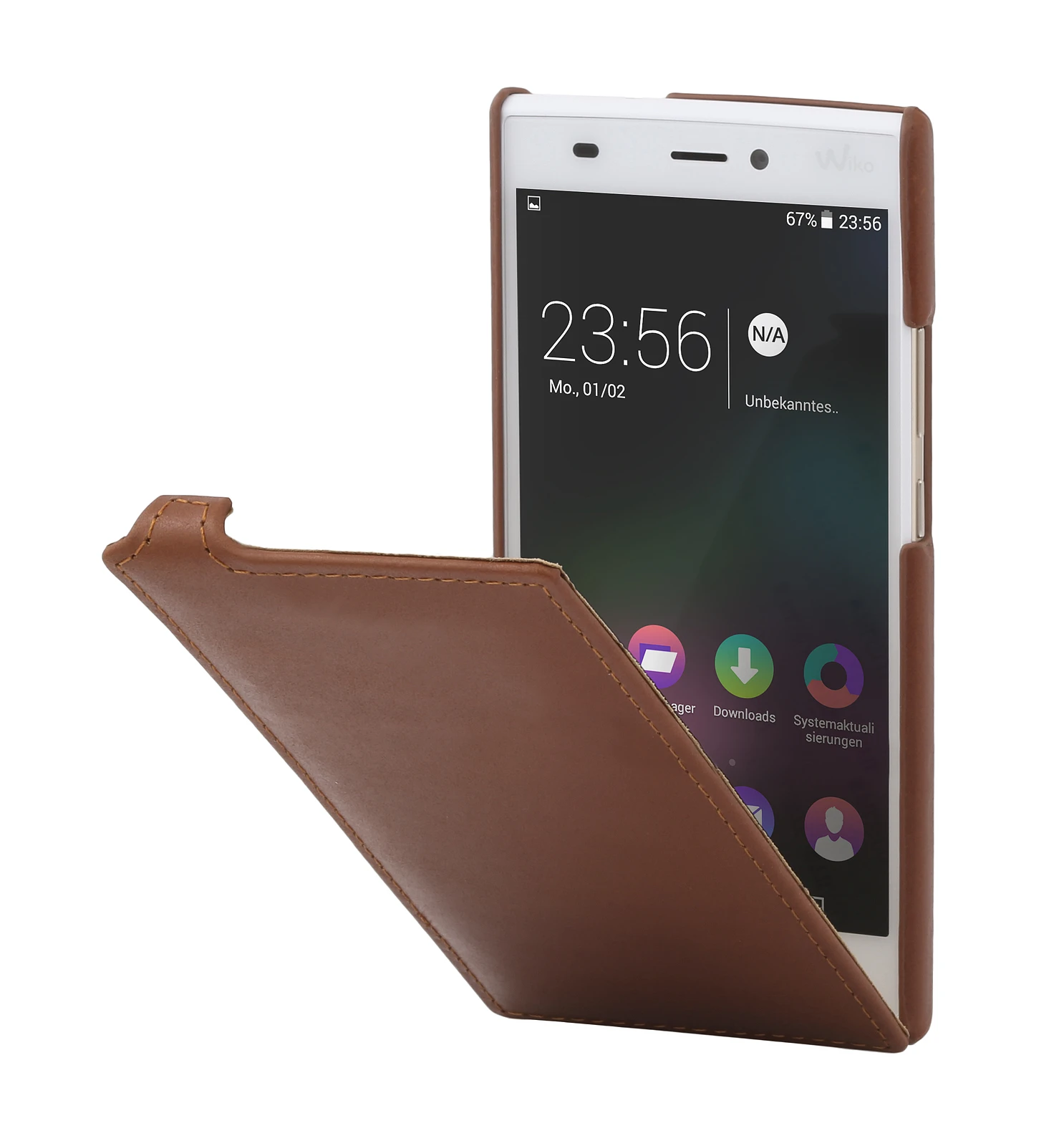 StilGut - Handyhülle Für Wiko Ridge 4G "UltraSlim" Aus Leder 12 StilGut - Handyhülle Für Wiko Ridge 4G "UltraSlim" Aus Leder – Bild 12