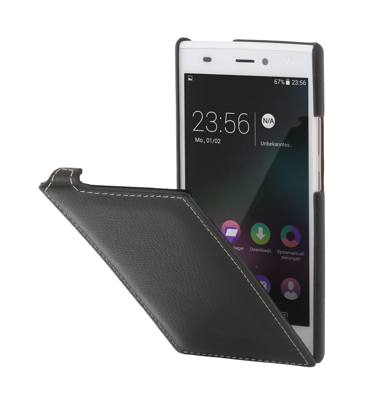 StilGut - Handyhülle Für Wiko Ridge 4G "UltraSlim" Aus Leder 11 StilGut - Handyhülle Für Wiko Ridge 4G "UltraSlim" Aus Leder – Bild 11