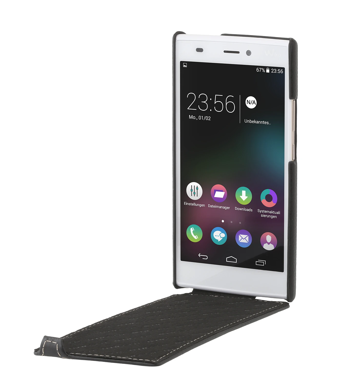 StilGut - Handyhülle Für Wiko Ridge 4G "UltraSlim" Aus Leder 2 StilGut - Handyhülle Für Wiko Ridge 4G "UltraSlim" Aus Leder – Bild 2