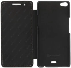 StilGut - Handyhülle Für Wiko Highway Pure "Book Type" Ohne Clip -Outlet STILGUT Store wiko highway pure case bt oc schw 10