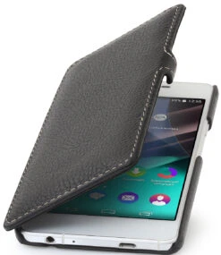 StilGut - Handyhülle Für Wiko Highway Pure "Book Type" Mit Clip -Outlet STILGUT Store wiko highway pure cover bt mc schw 01 1