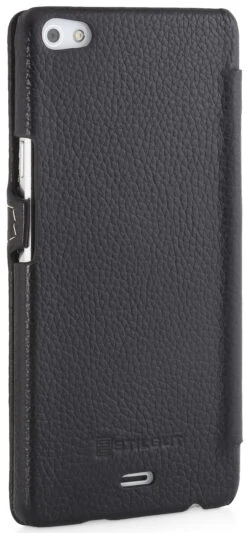 StilGut - Handyhülle Für Wiko Highway Pure "Book Type" Mit Clip -Outlet STILGUT Store wiko highway pure cover bt mc schw 06