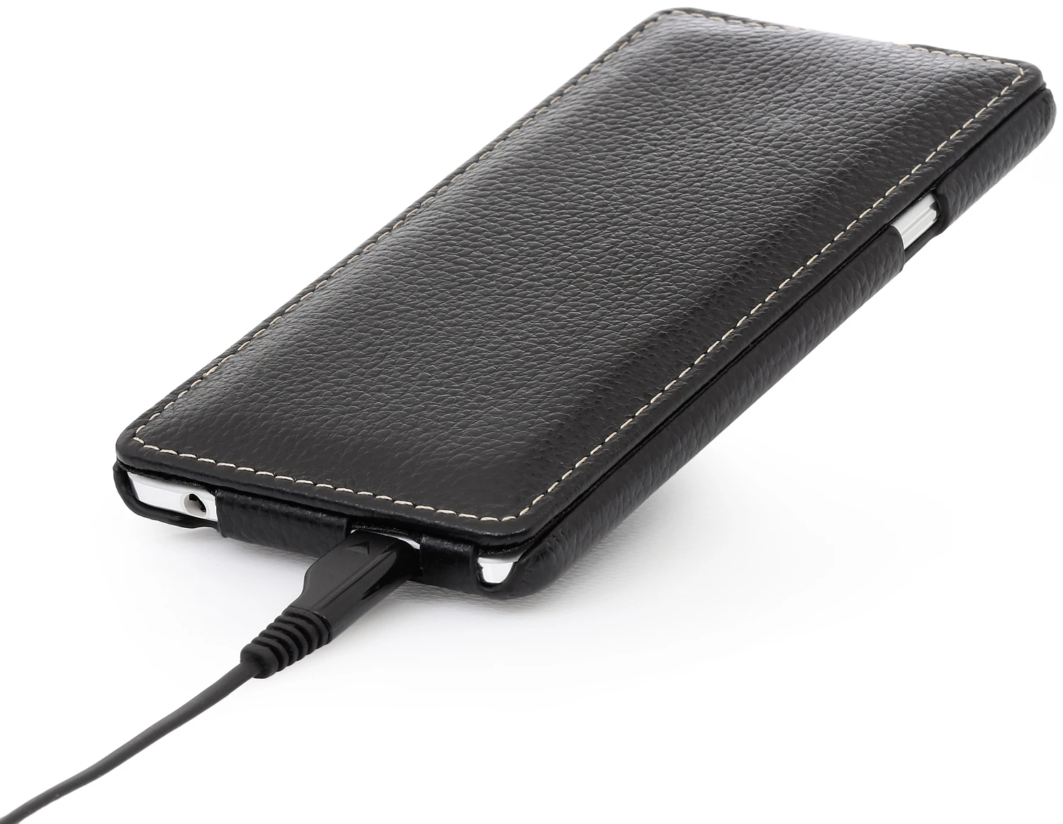 StilGut - Handyhülle Für Wiko Highway Pure "UltraSlim" Aus Leder 3 StilGut - Handyhülle Für Wiko Highway Pure "UltraSlim" Aus Leder – Bild 3