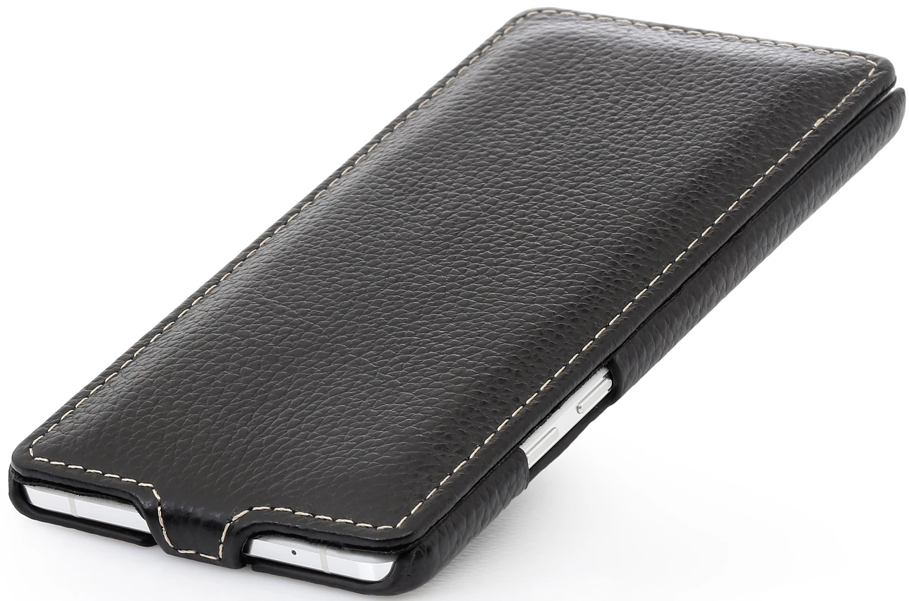 StilGut - Handyhülle Für Wiko Highway Pure "UltraSlim" Aus Leder 4 StilGut - Handyhülle Für Wiko Highway Pure "UltraSlim" Aus Leder – Bild 4