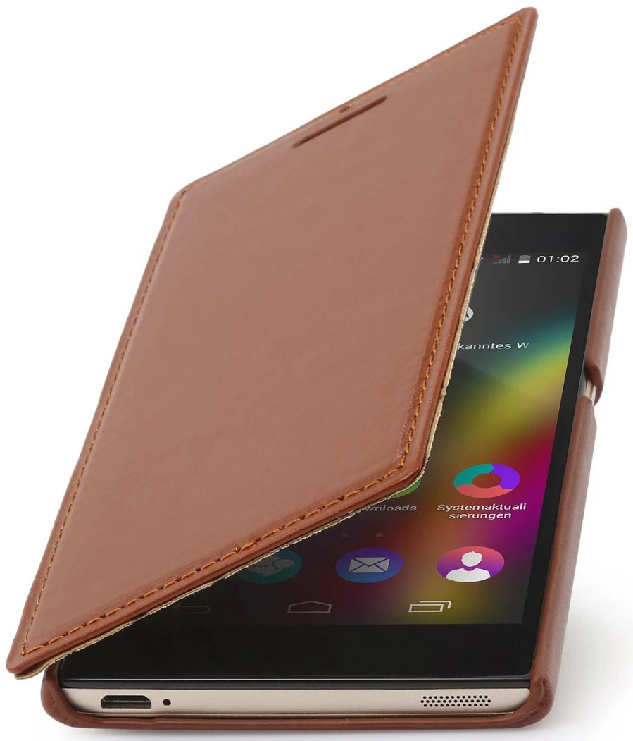 StilGut - Handyhülle Für Wiko Highway Star "Book Type" Ohne Clip 11 StilGut - Handyhülle Für Wiko Highway Star "Book Type" Ohne Clip – Bild 11